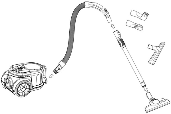 Aspirador sin Bolsa HG92618C Habitex